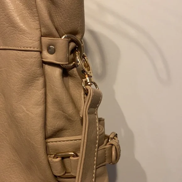 Like New Tan Satchel with shoulder strap and gold hardware. - Picture 2 of 7